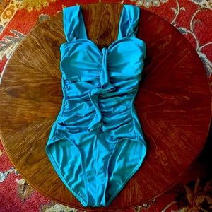 COPY - Miraclesuit Size 6 Blue Swimsuit